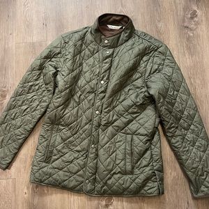 Peter Millar Suffolk Quilted Travel Coat Color Olive